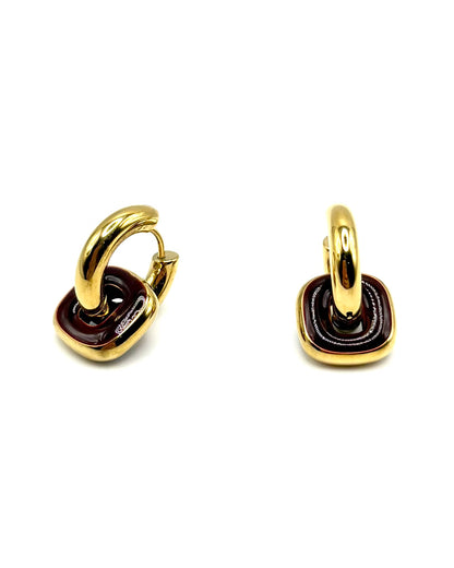Square Drop Hoops