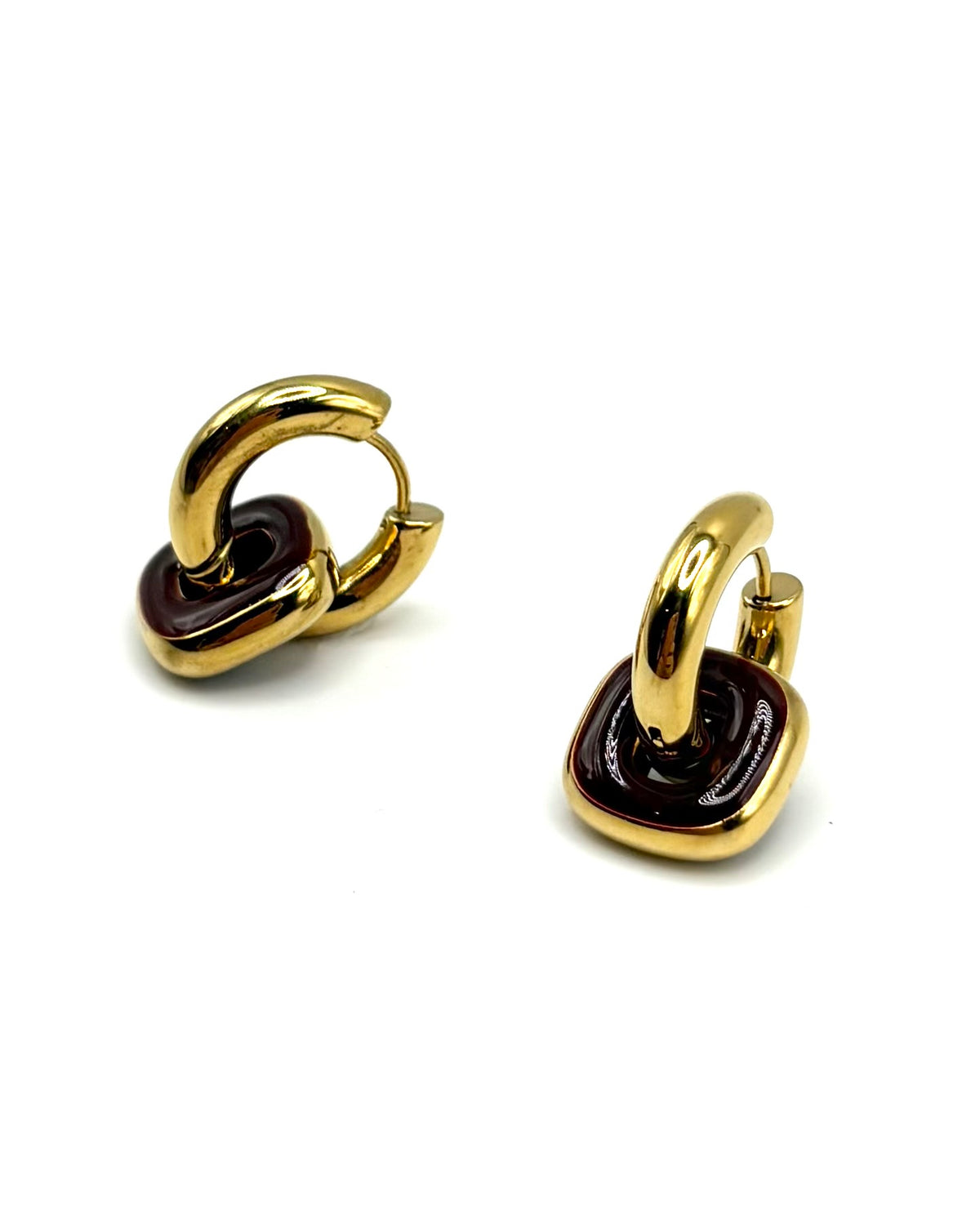 Square Drop Hoops