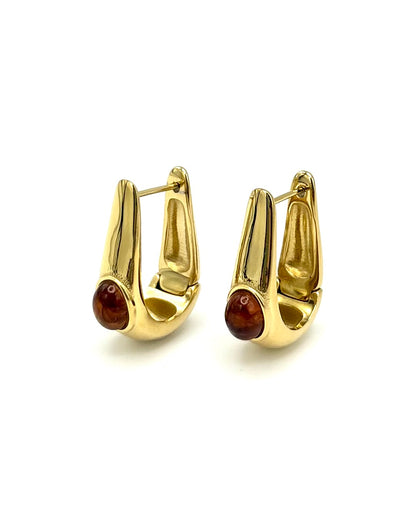 Horse Shoe Drop Earrings