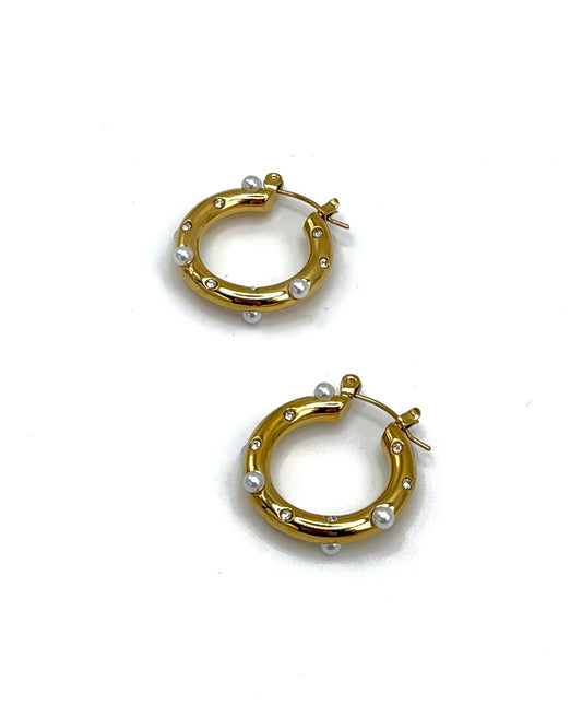 Pearl Hoops