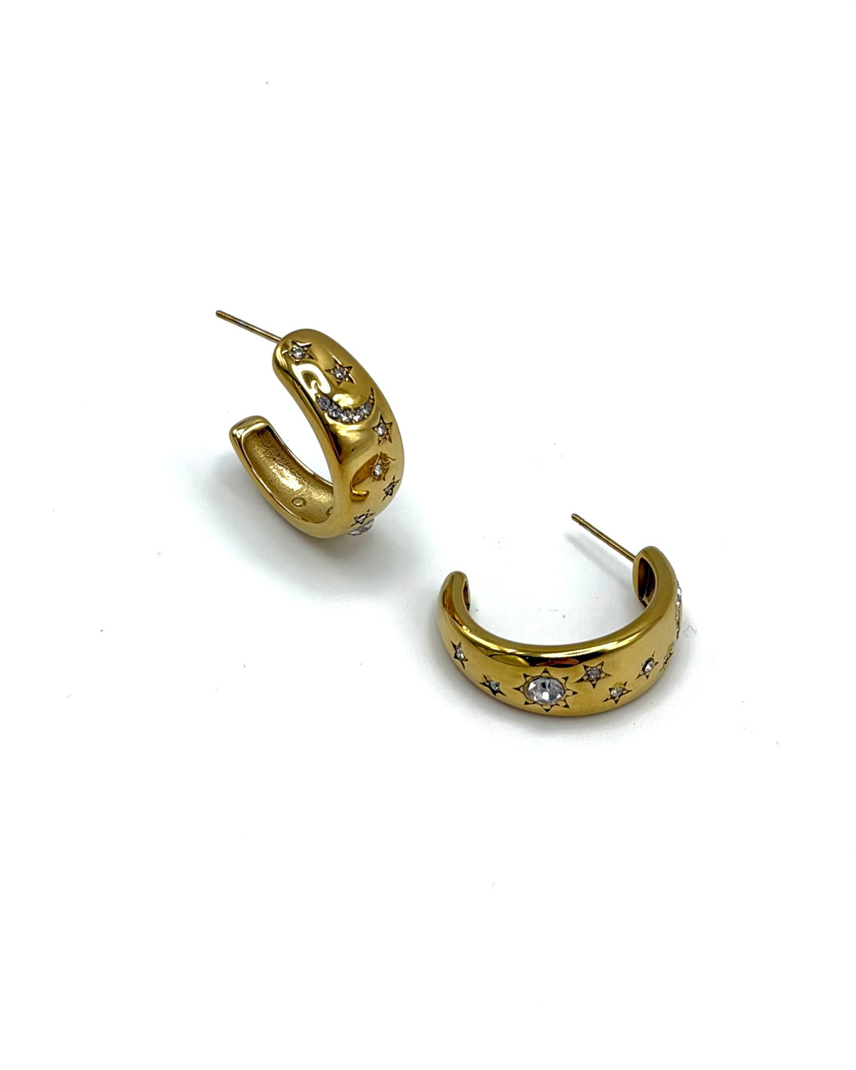 Cubic Zirconia Multi Shape Stud Hoops