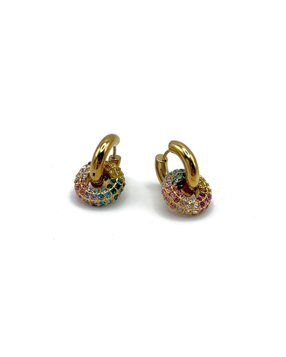 Cubic Zirconia Multi Hoop Hoops