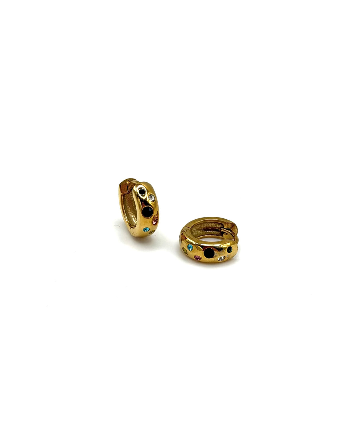 Cubic Zirconia Multi Shape Rounded Hoops