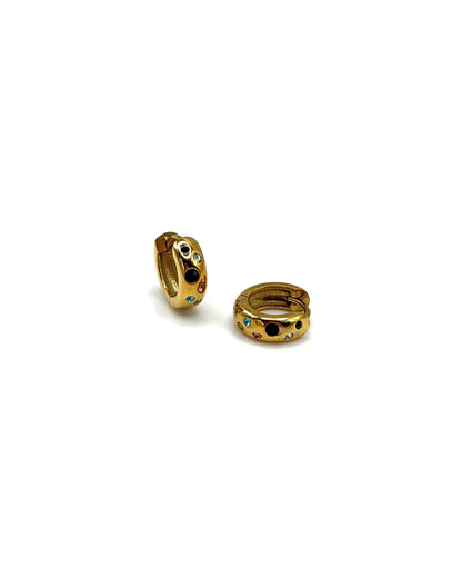 Cubic Zirconia Multi Shape Rounded Hoops