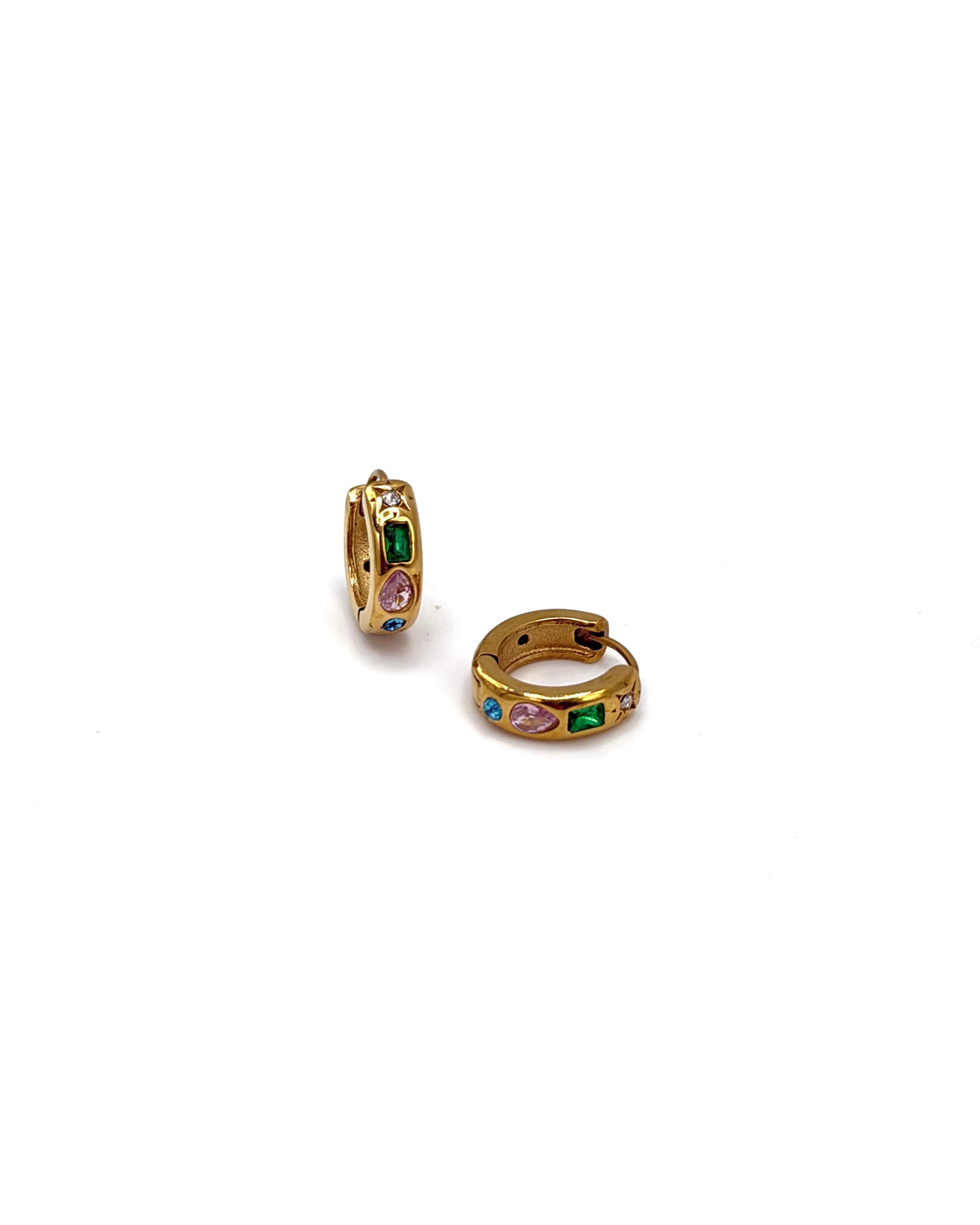 Cubic Zirconia Multi Shape Hoops