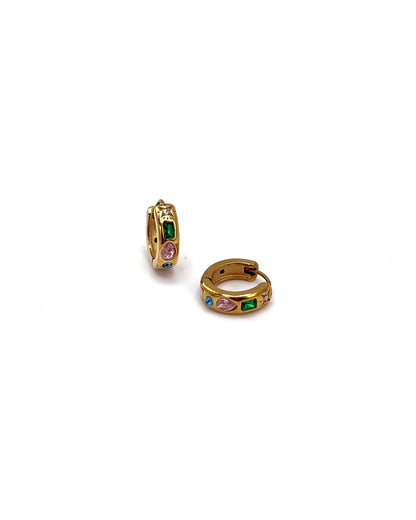 Cubic Zirconia Multi Shape Hoops