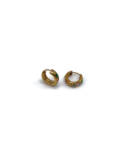 Cubic Zirconia Multi Shape Hoops