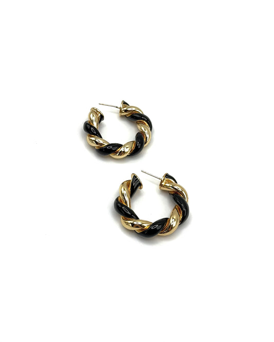Twisted Hoop Earrings
