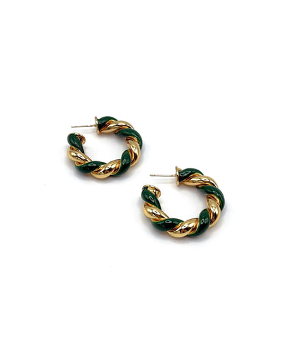 Twisted Hoop Earrings