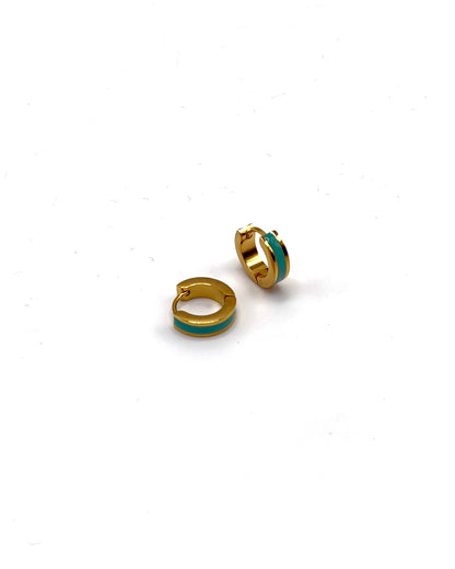 Enamel Small Hoops