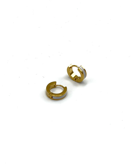 Enamel Small Hoops