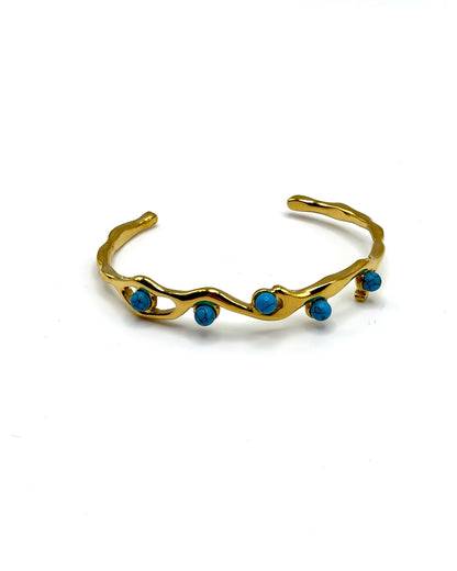 Multi Natural Stone Bangle