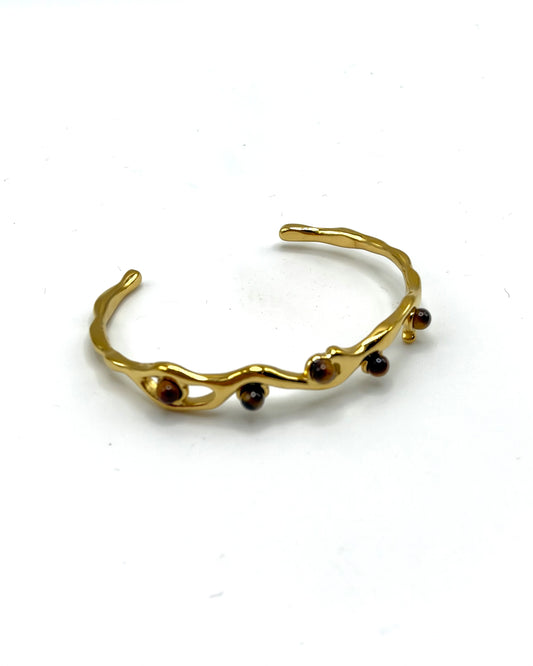Multi Natural Stone Bangle