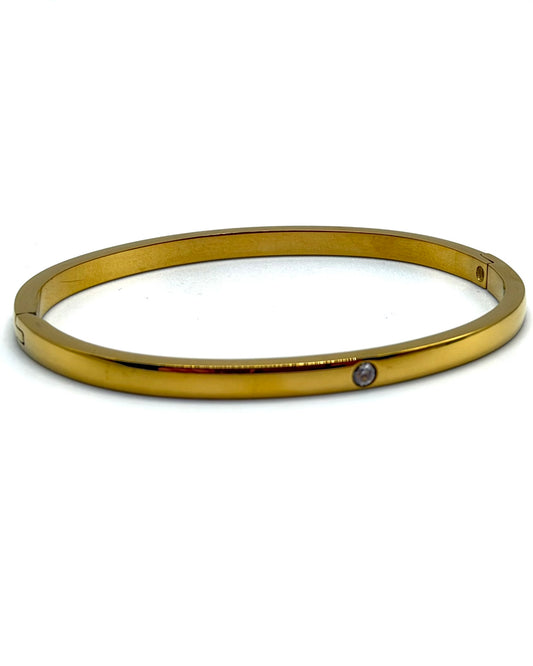 Single Cubic Zirconia Bracelet