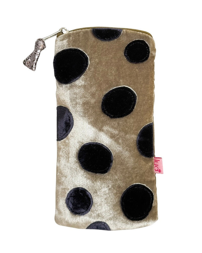 Velvet Spots Glasses Purse