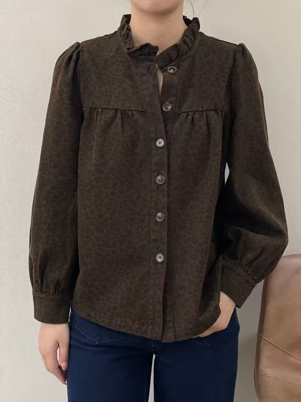 Veronica Leopard Shirt Jacket