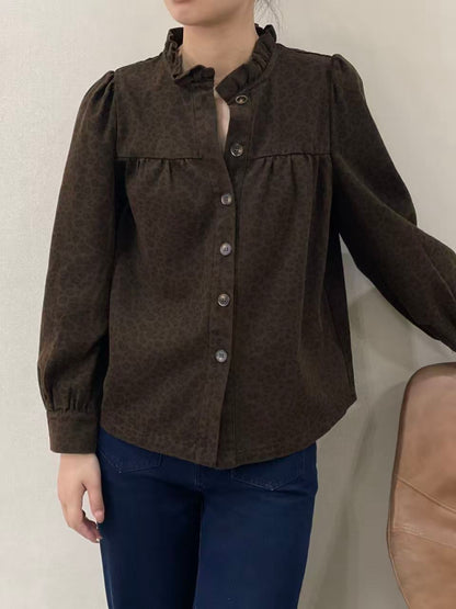 Veronica Leopard Shirt Jacket