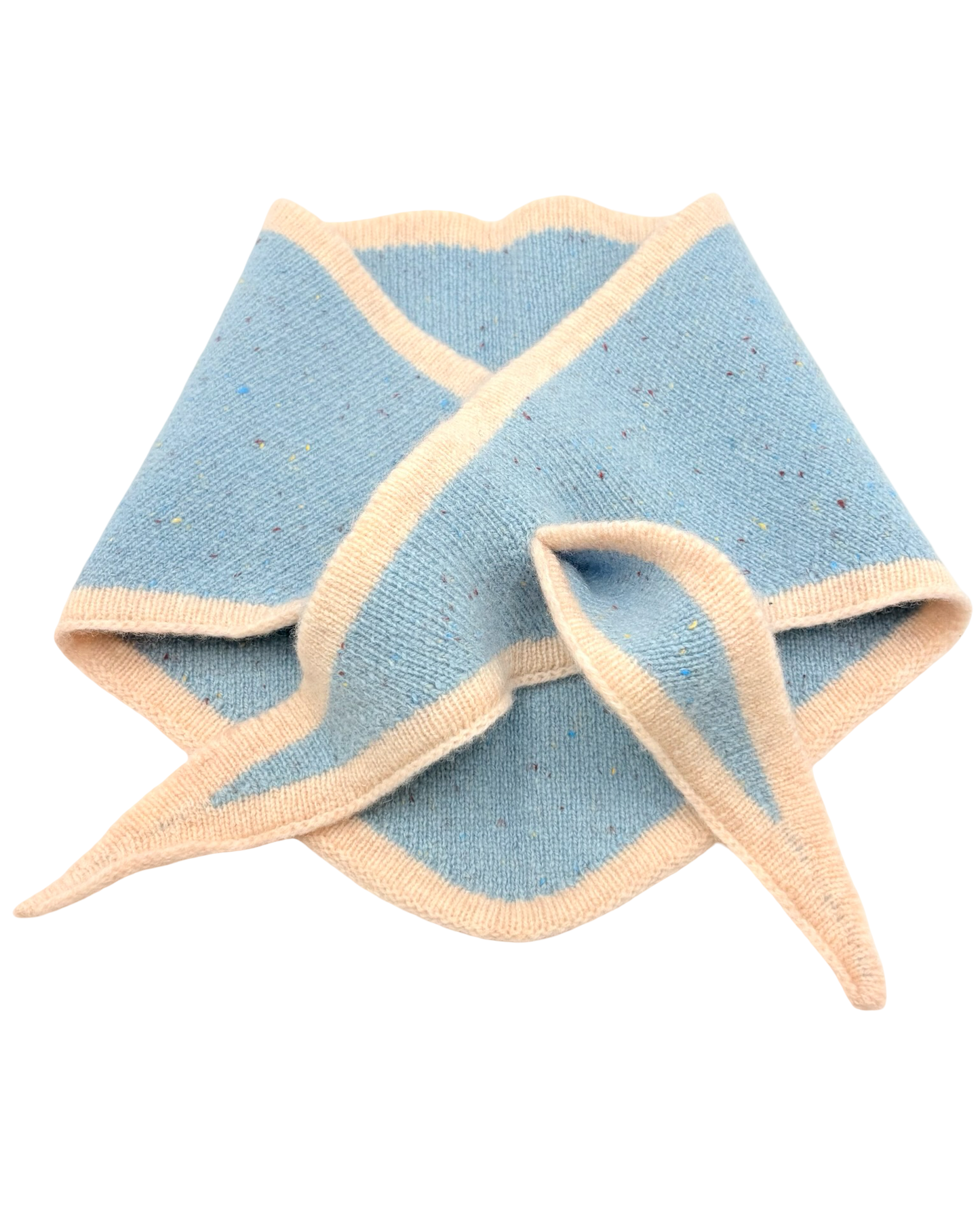 Two Tone Wool Triangle Scarf