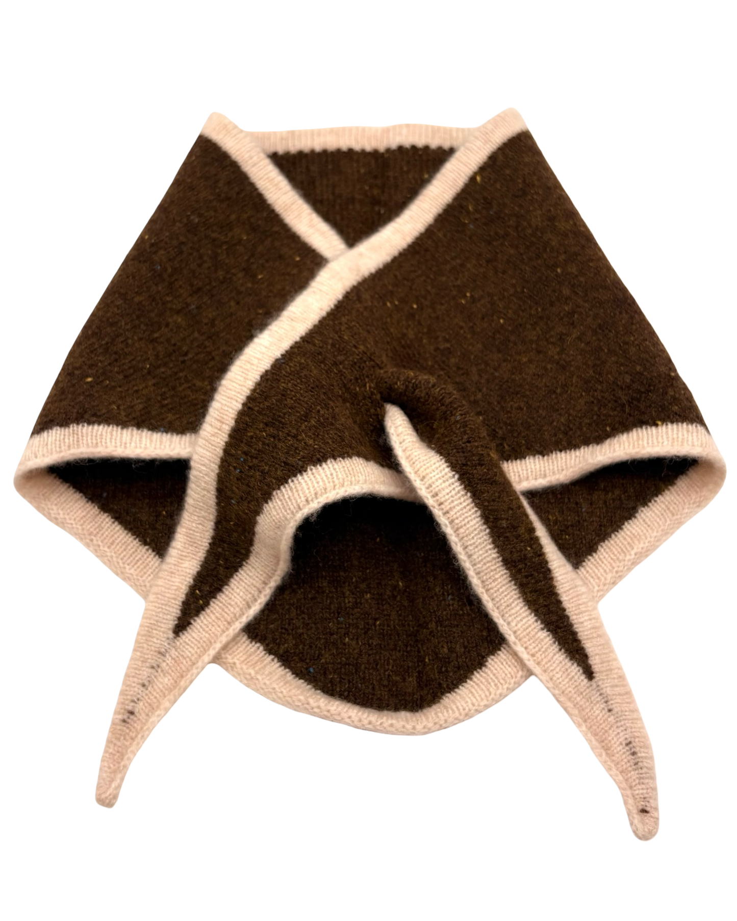 Two Tone Wool Triangle Scarf