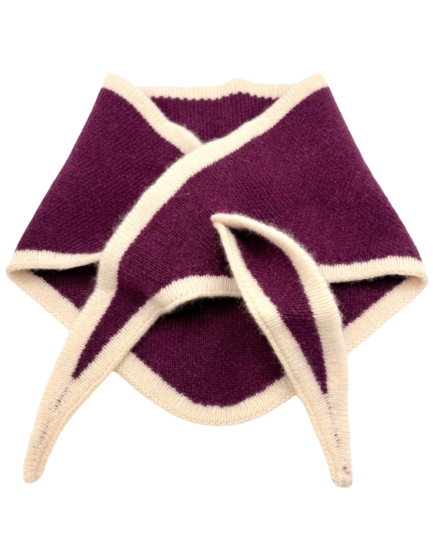 Two Tone Wool Triangle Scarf