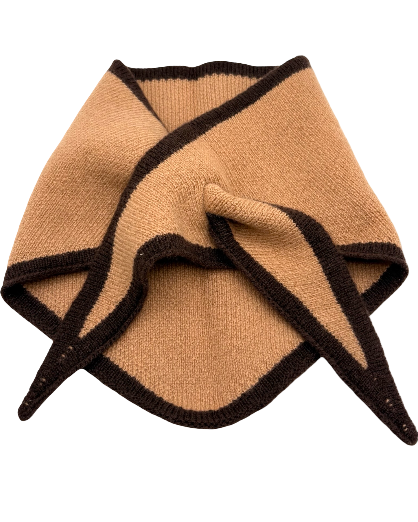 Two Tone Wool Triangle Scarf