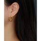 Gold Twisted Hoop Earrings