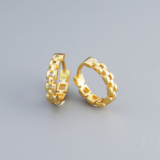 Gold Chain Huggies