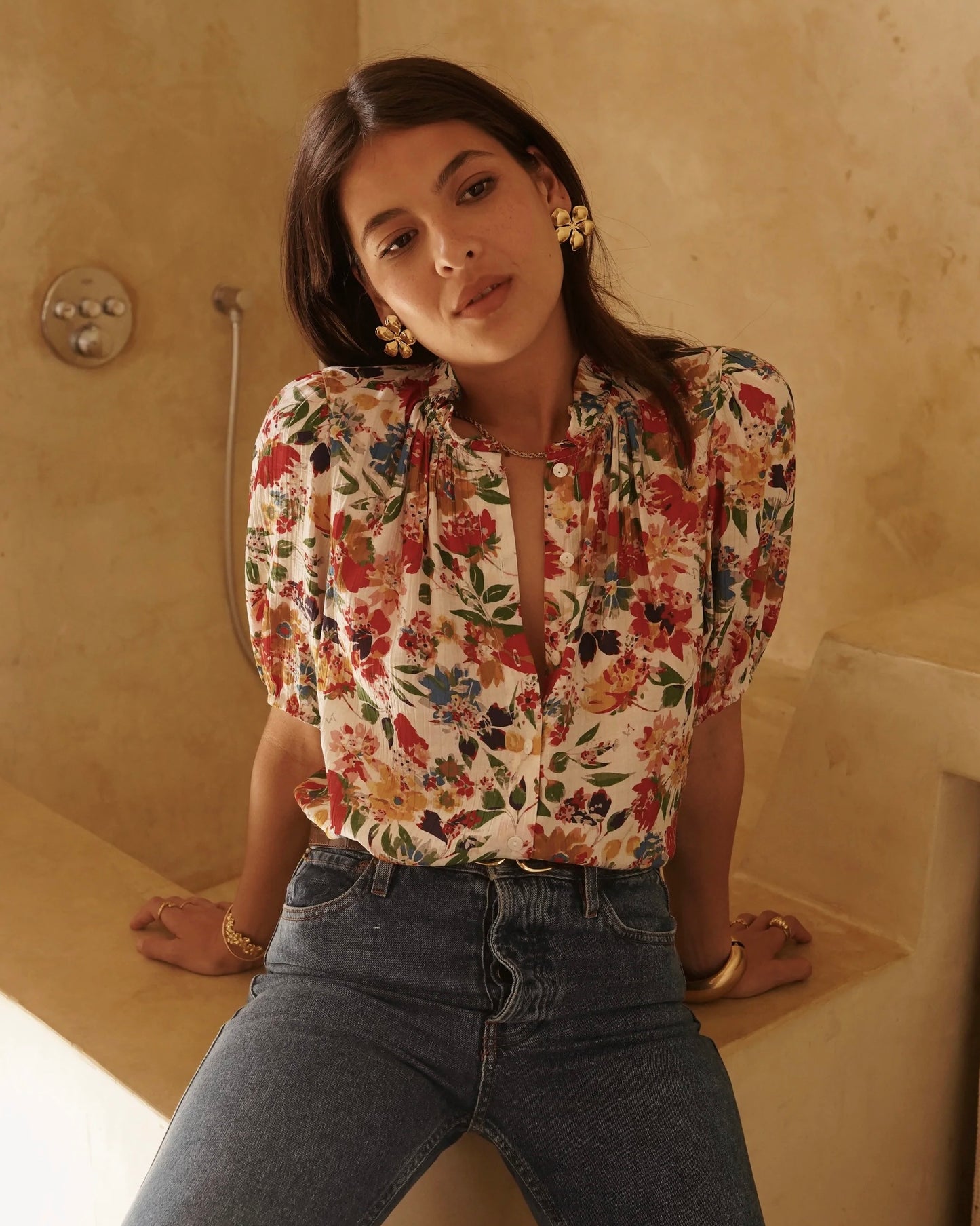 Solanje Floral Blouse