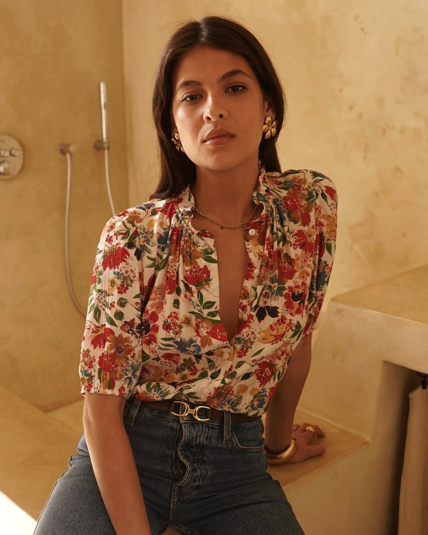 Solanje Floral Blouse