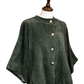 Charlie Button Front Cape Jacket