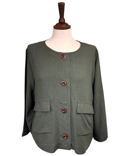 Alicia Line Front Pockets Jacket