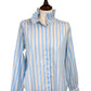 Amelie Ruffle Collar Stripe Shirt