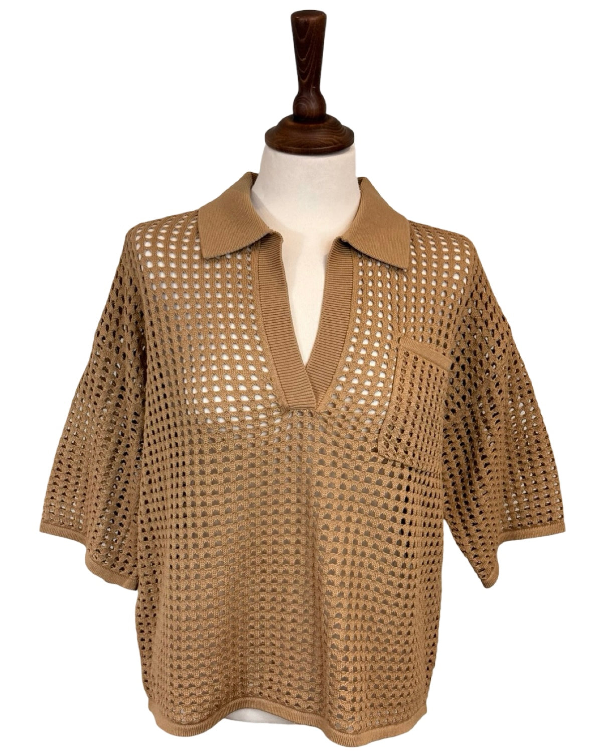 Maeve Open Knit T Shirt