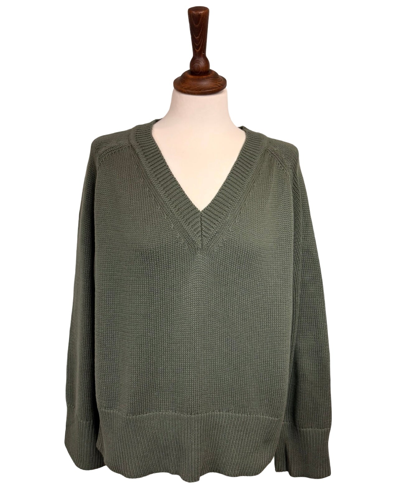 Lyla Ribbed V Neck Knit Jumper