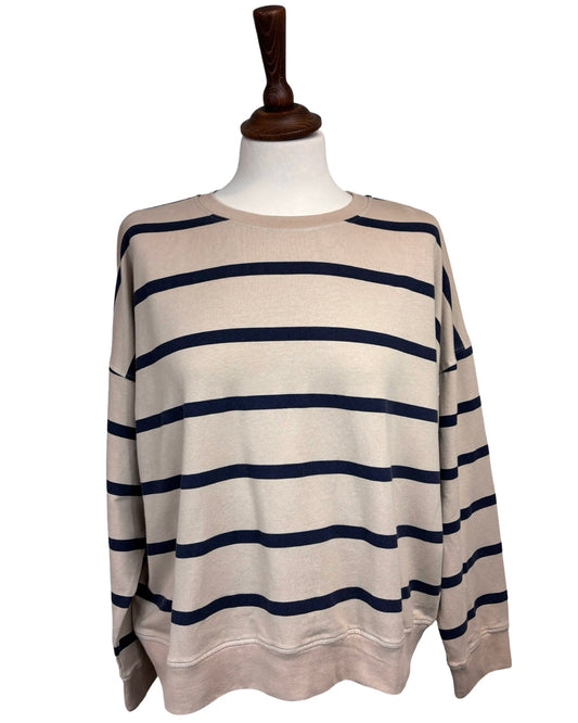 Adriana Stripe Sweatshirt