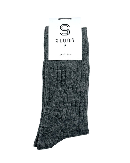 Slubs Wool Mix Socks