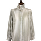 Cleo Ruffle Collar Stripe Shirt