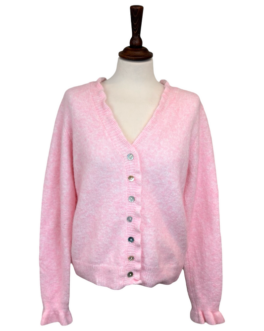 Althea Frill V Neck Cardigan