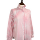 Cleo Ruffle Collar Stripe Shirt