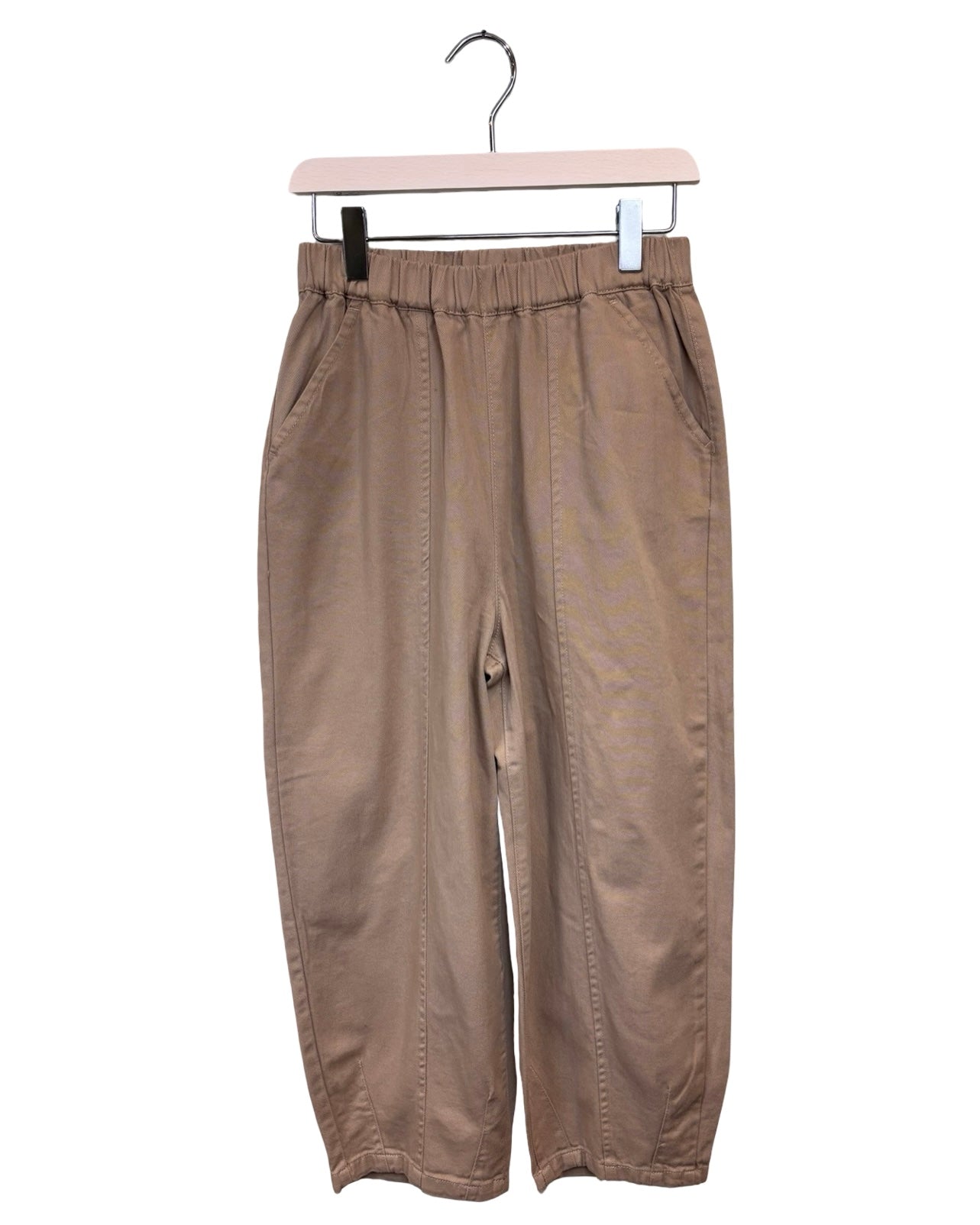 Lyra Cotton Barrel Leg Trousers