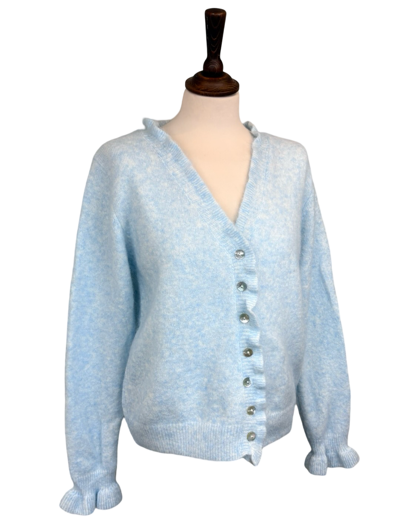 Althea Frill V Neck Cardigan