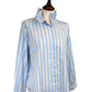 Amelie Ruffle Collar Stripe Shirt