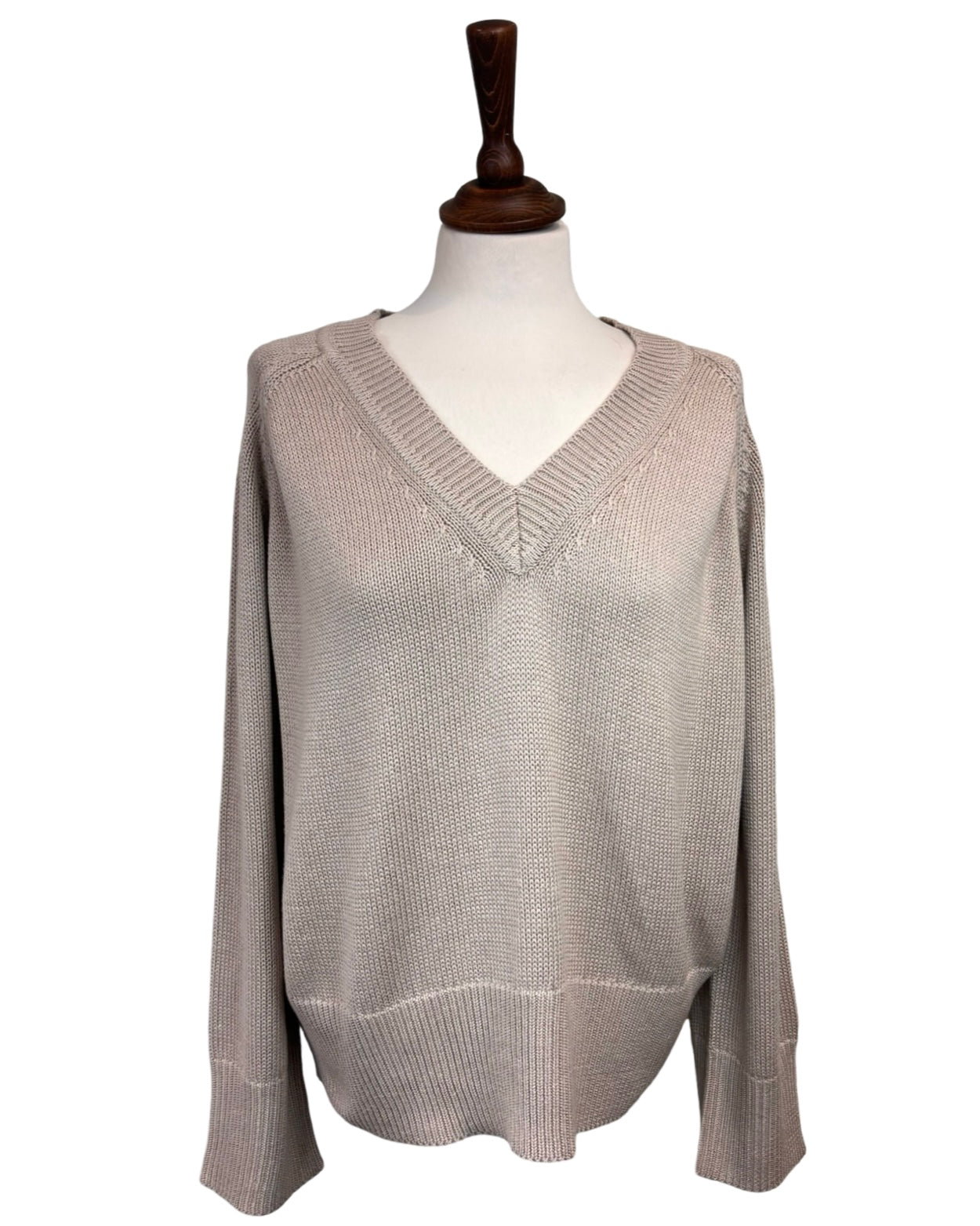 Lyla Ribbed V Neck Knit Jumper