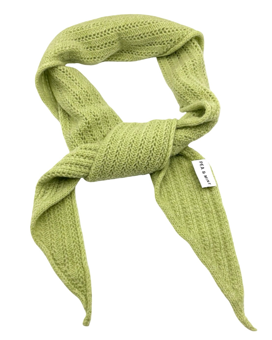 Large Knitted 100% Merino Wool Triangle Scarf