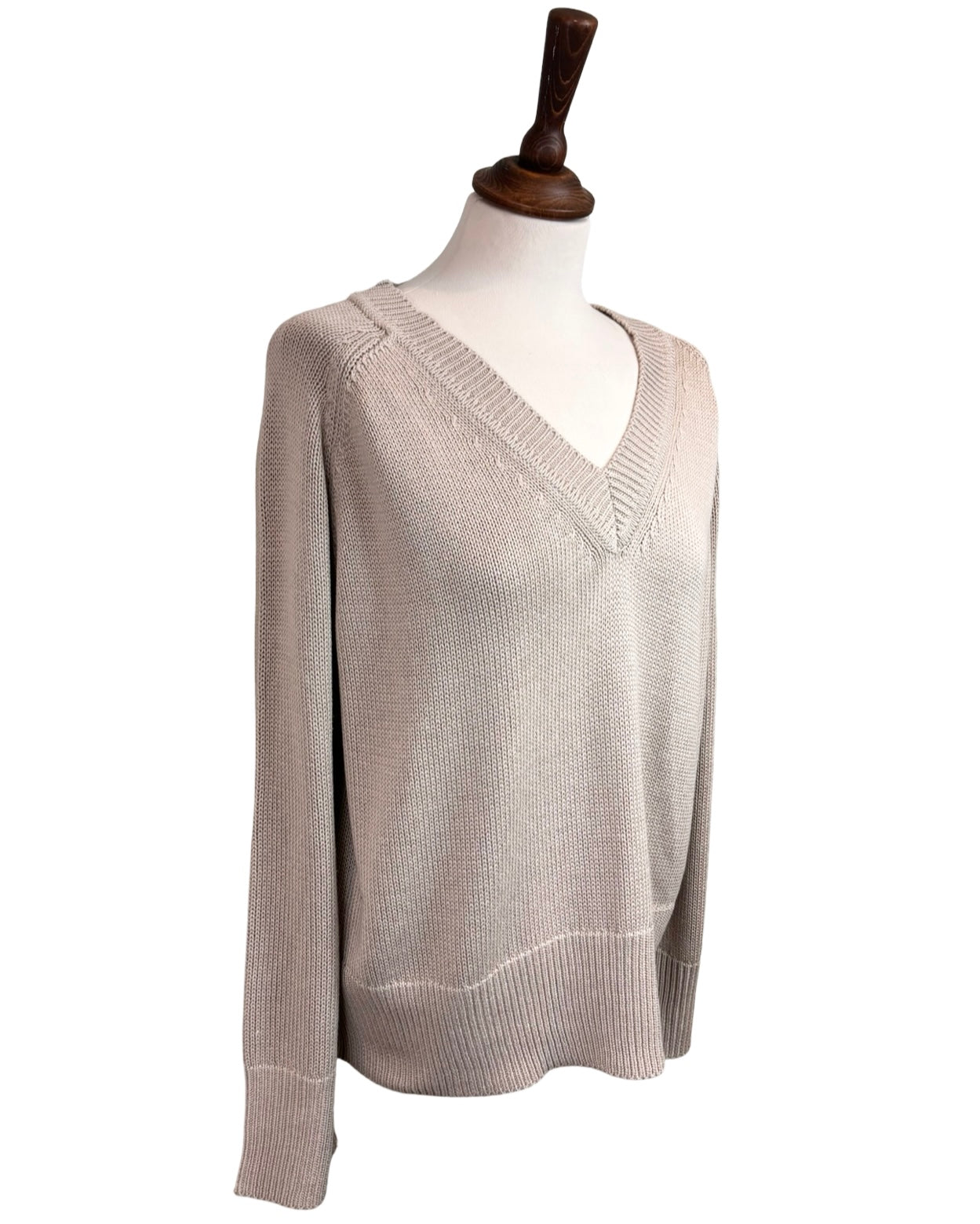 Lyla Ribbed V Neck Knit Jumper