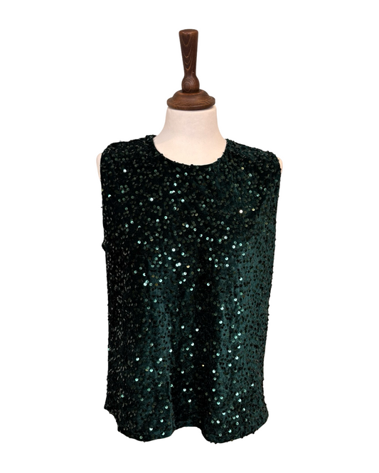 Marcie Sequin Vest Top