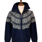 Eleanor Fairisle Zip Up Jumper