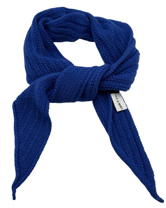 Large Knitted 100% Merino Wool Triangle Scarf