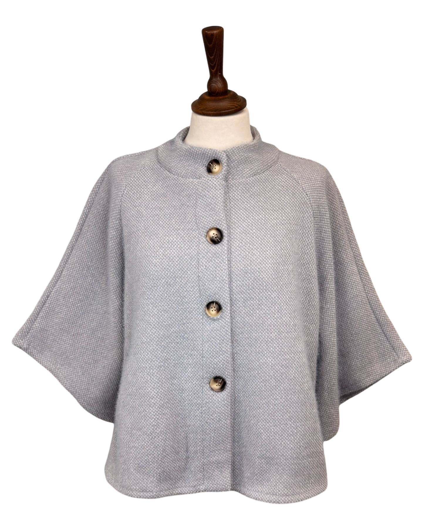 Charlie Button Front Cape Jacket
