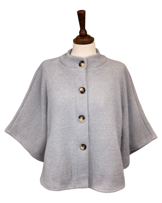 Charlie Button Front Cape Jacket